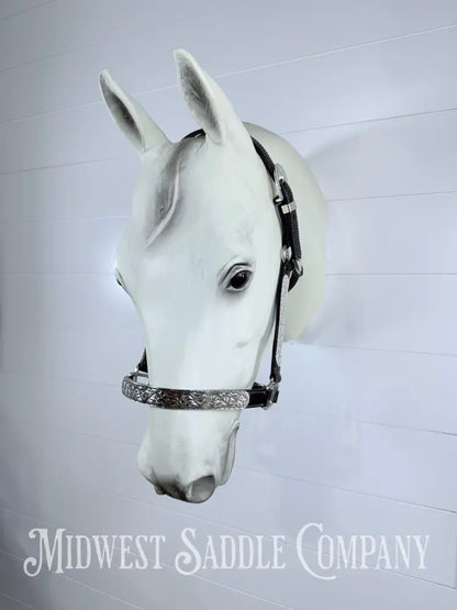 Tabelo Western Silver Show Halter Full Horse Size - Halter