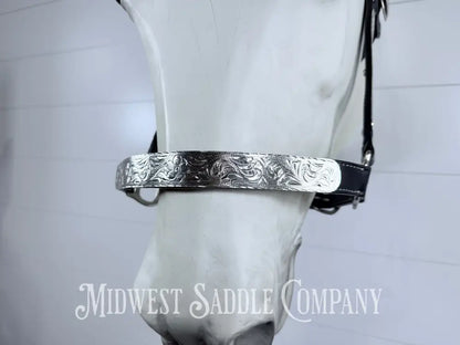 Tabelo Western Silver Show Halter Full Horse Size - Halter