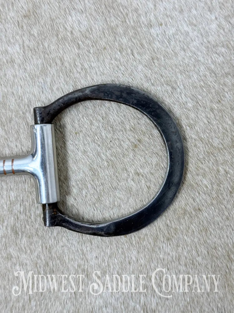 Toklat Black Satin Sweet Iron Snaffle with Copper Inlay 5” - Bit