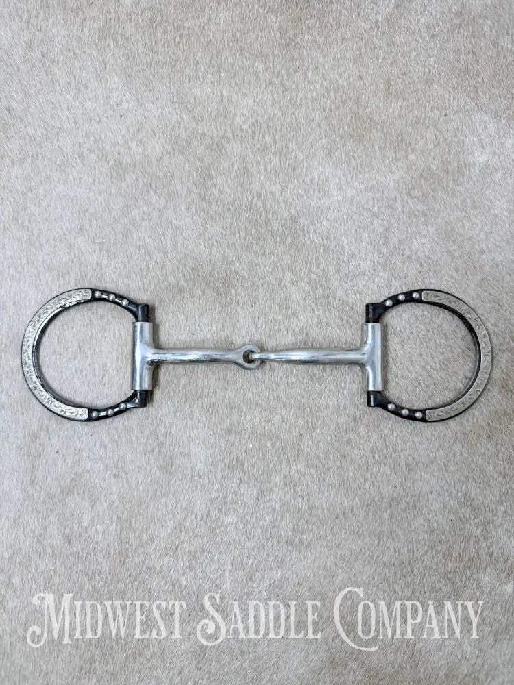 Toklat Black Satin Sweet Iron Snaffle with Copper Inlay 5” - Bit