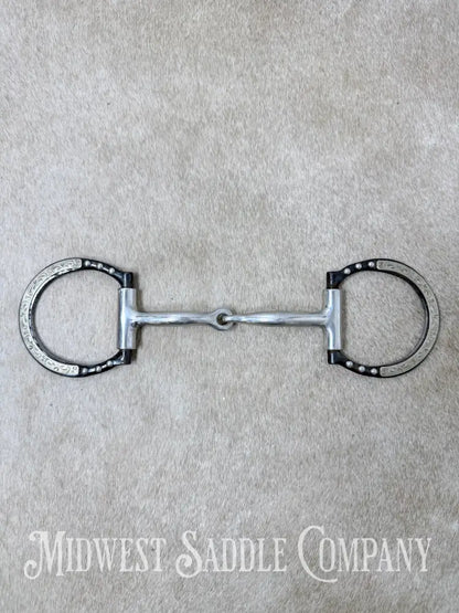 Toklat Black Satin Sweet Iron Snaffle with Copper Inlay 5” - Bit