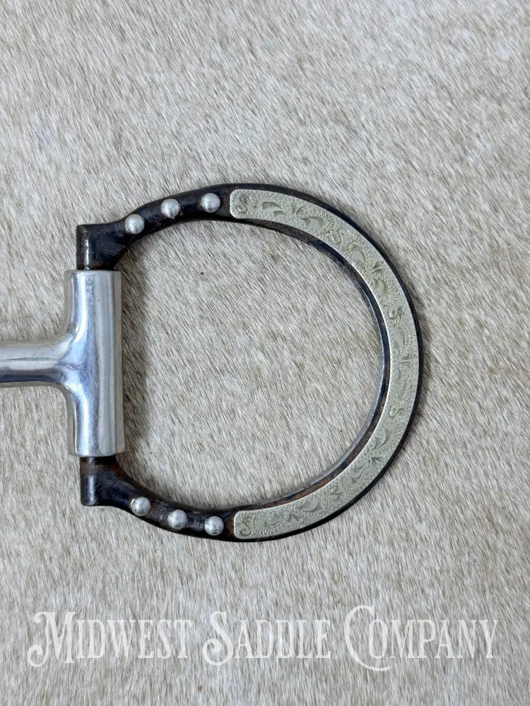 Toklat Black Satin Sweet Iron Snaffle with Copper Inlay 5” - Bit