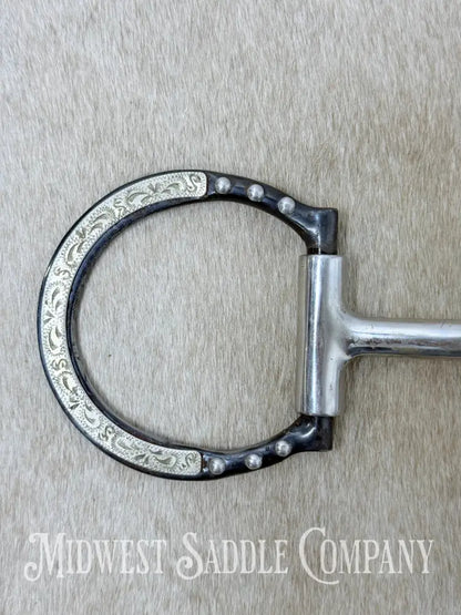 Toklat Black Satin Sweet Iron Snaffle with Copper Inlay 5” - Bit