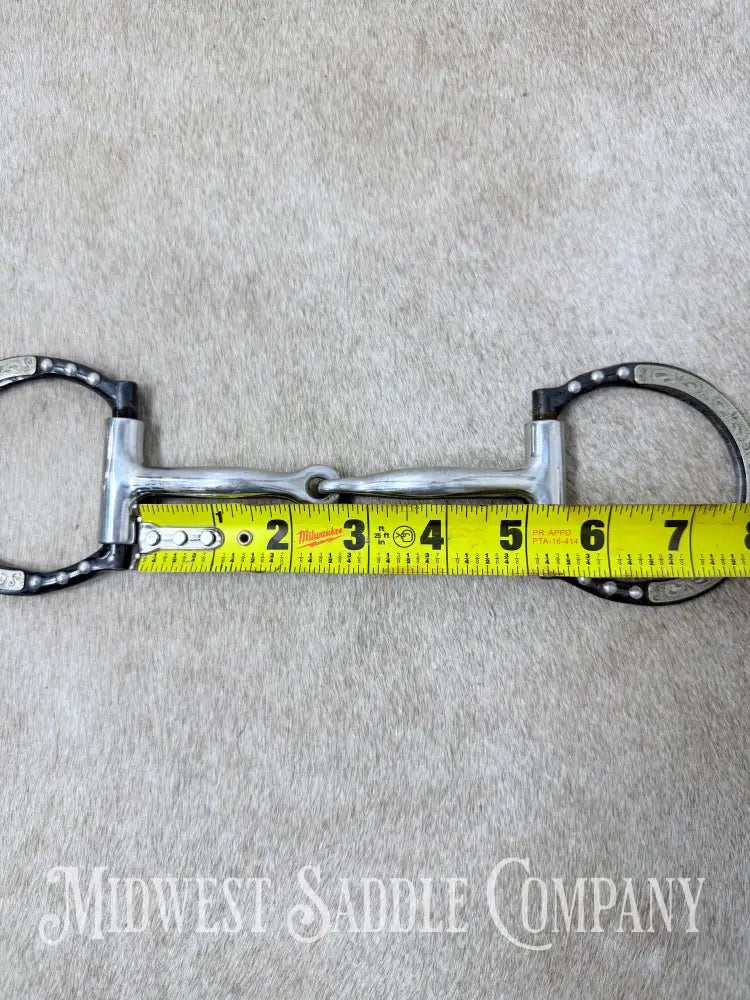 Toklat Black Satin Sweet Iron Snaffle with Copper Inlay 5” - Bit