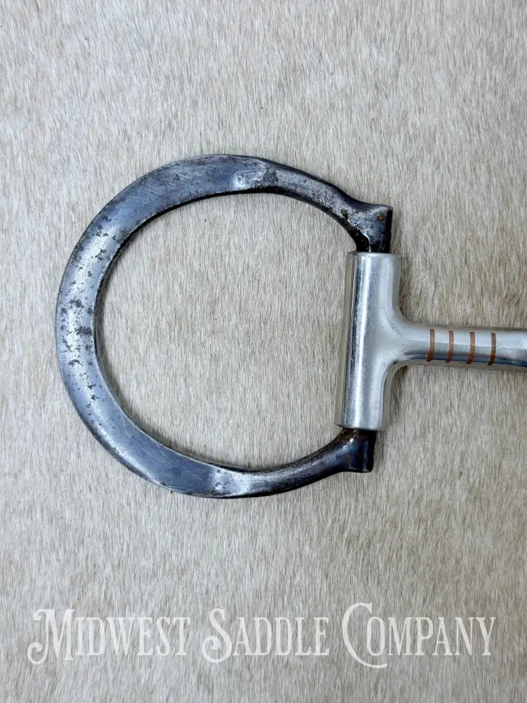 Toklat Black Satin Sweet Iron Snaffle with Copper Inlay 5” - Bit