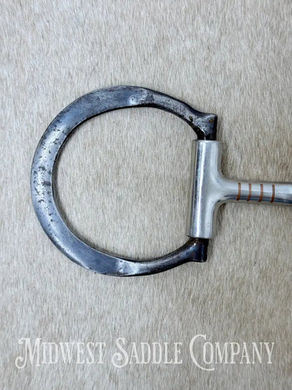 Toklat Black Satin Sweet Iron Snaffle with Copper Inlay 5” - Bit