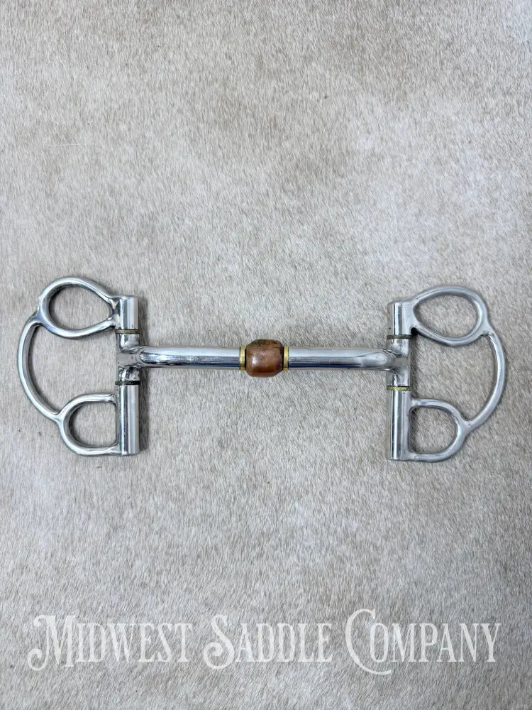 Tough1 Comfort Gait D-Ring Bit Copper Roller 5” - Bit