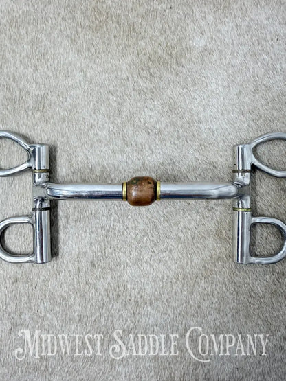Tough1 Comfort Gait D-Ring Bit Copper Roller 5” - Bit