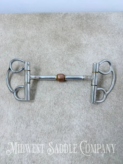 Tough1 Comfort Gait D-Ring Bit Copper Roller 5” - Bit