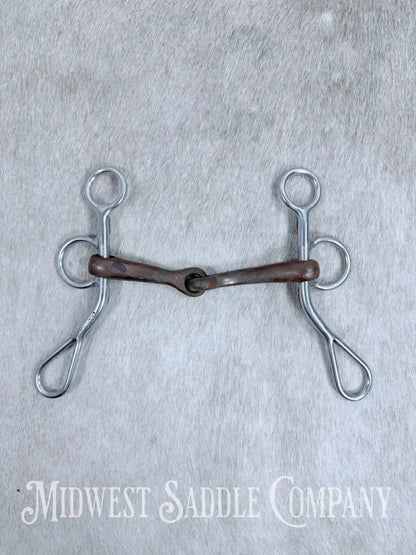 Trammell Short Shank Argentine Copper Jointed Curb Bit 5”