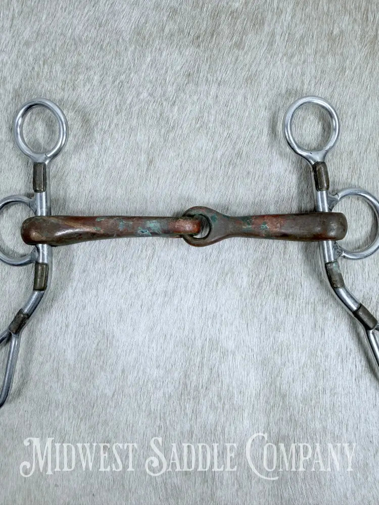 Trammell Short Shank Argentine Copper Jointed Curb Bit 5”
