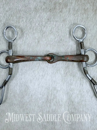 Trammell Short Shank Argentine Copper Jointed Curb Bit 5”