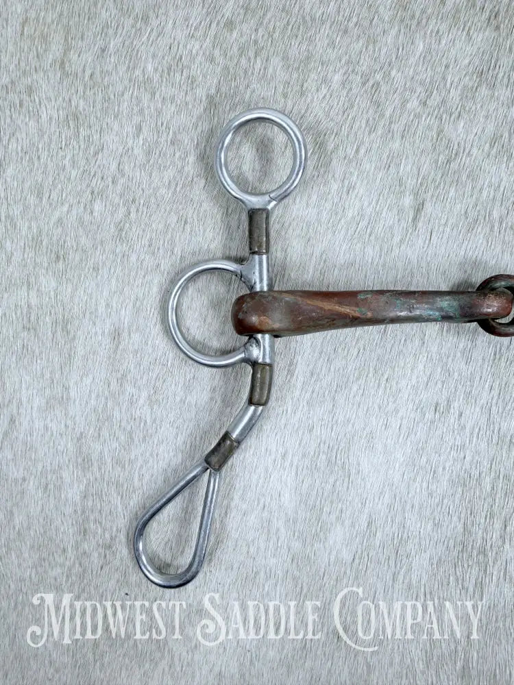 Trammell Short Shank Argentine Copper Jointed Curb Bit 5”