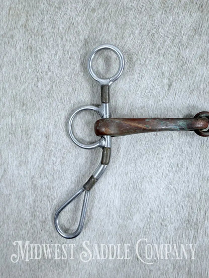 Trammell Short Shank Argentine Copper Jointed Curb Bit 5”