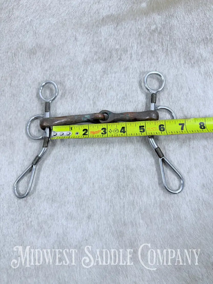 Trammell Short Shank Argentine Copper Jointed Curb Bit 5”