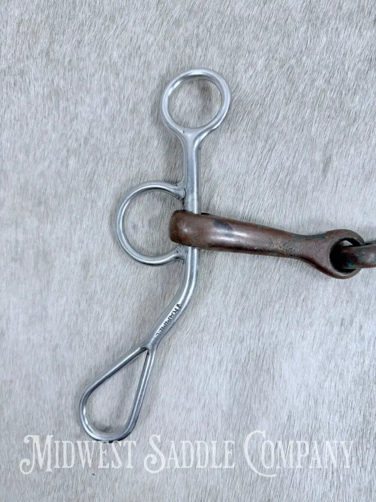 Trammell Short Shank Argentine Copper Jointed Curb Bit 5”