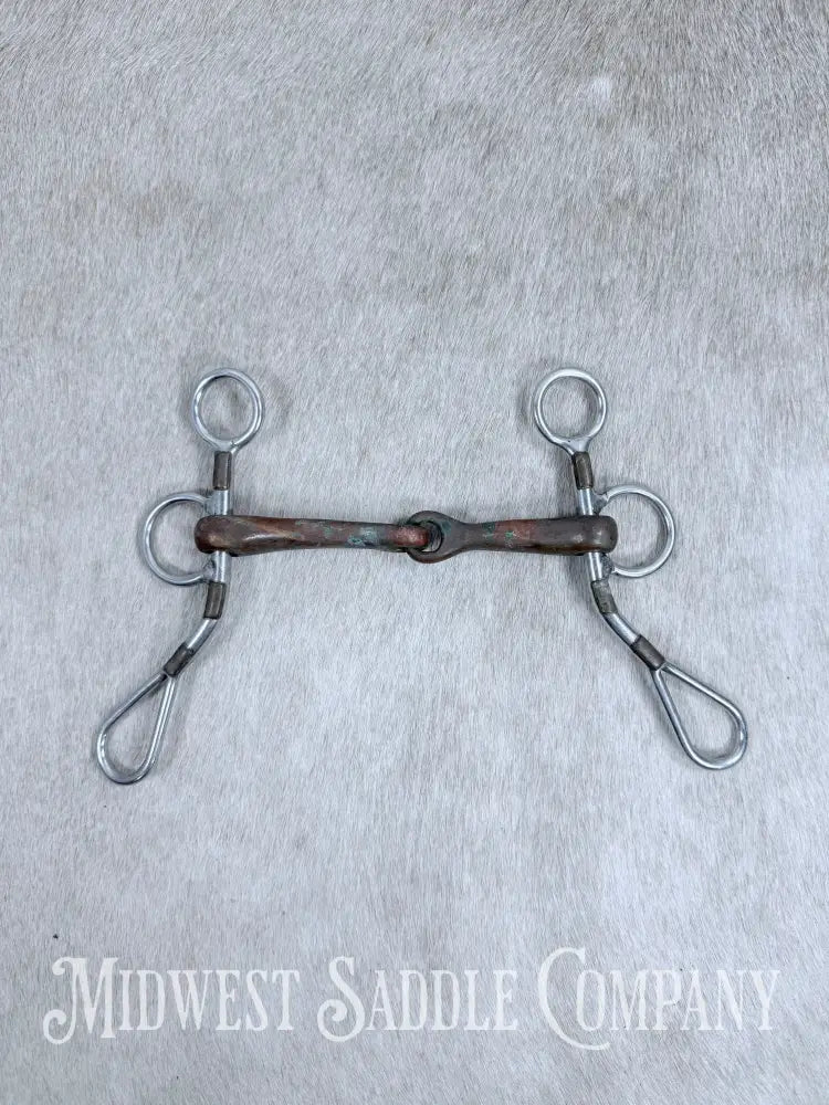 Trammell Short Shank Argentine Copper Jointed Curb Bit 5”