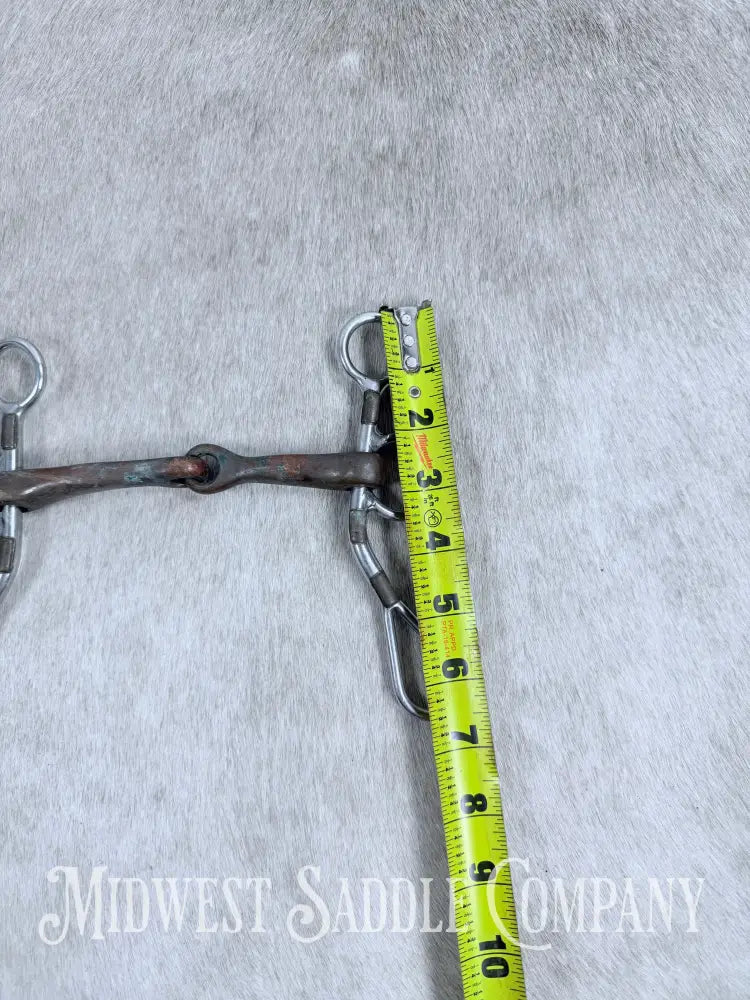 Trammell Short Shank Argentine Copper Jointed Curb Bit 5”