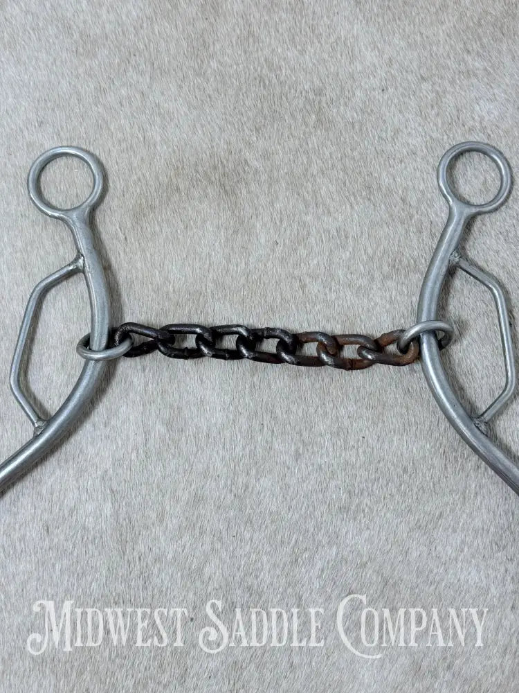 Trammell Sweet Iron Chain Mouth Sliding Gag Lift Bit 5.5” - Bit