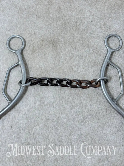 Trammell Sweet Iron Chain Mouth Sliding Gag Lift Bit 5.5” - Bit
