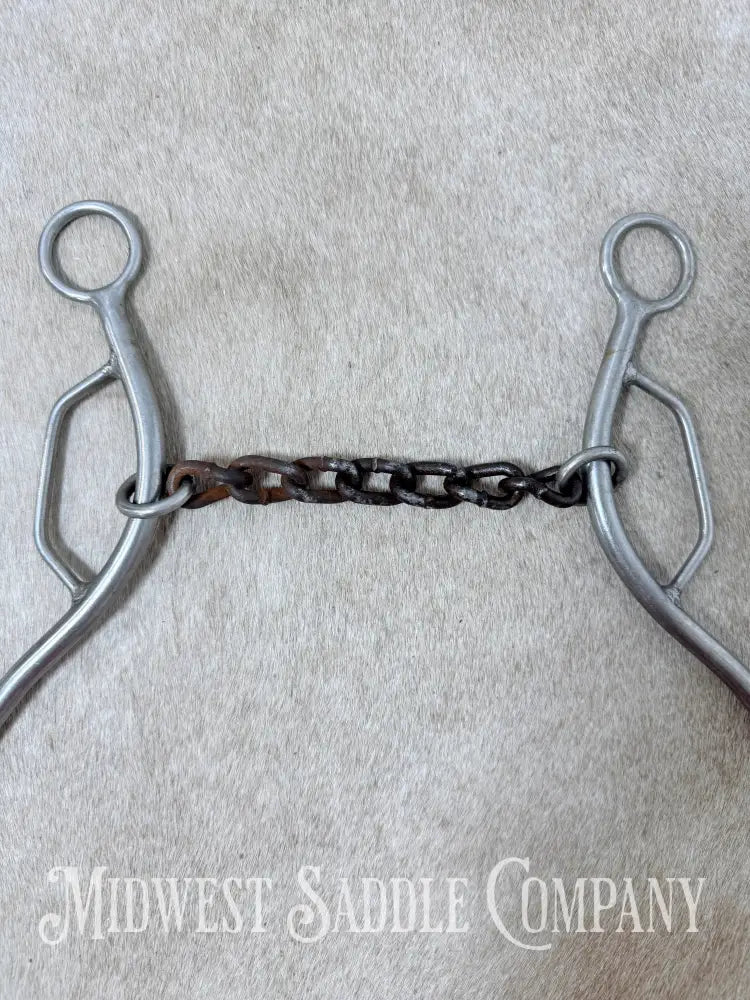 Trammell Sweet Iron Chain Mouth Sliding Gag Lift Bit 5.5” - Bit