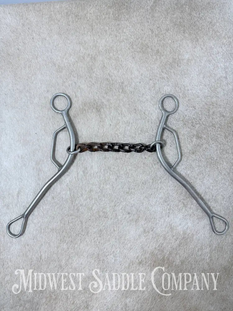 Trammell Sweet Iron Chain Mouth Sliding Gag Lift Bit 5.5” - Bit