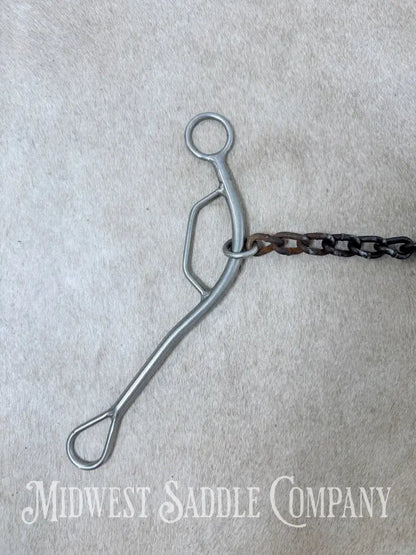 Trammell Sweet Iron Chain Mouth Sliding Gag Lift Bit 5.5” - Bit