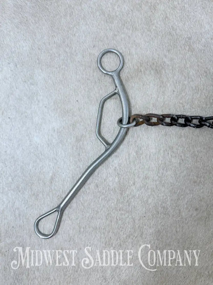 Trammell Sweet Iron Chain Mouth Sliding Gag Lift Bit 5.5” - Bit