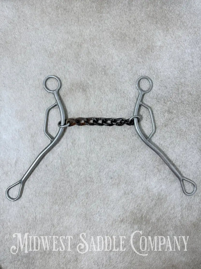 Trammell Sweet Iron Chain Mouth Sliding Gag Lift Bit 5.5” - Bit