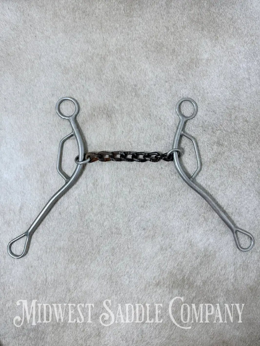 Trammell Sweet Iron Chain Mouth Sliding Gag Lift Bit 5.5” - Bit