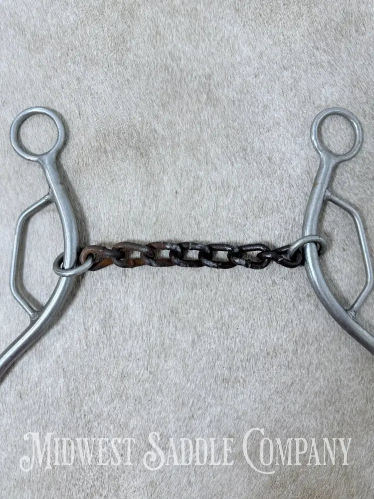 Trammell Sweet Iron Chain Mouth Sliding Gag Lift Bit 5.5” - Bit