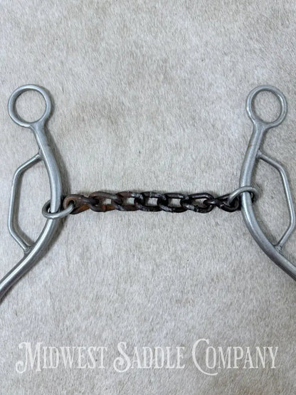 Trammell Sweet Iron Chain Mouth Sliding Gag Lift Bit 5.5” - Bit