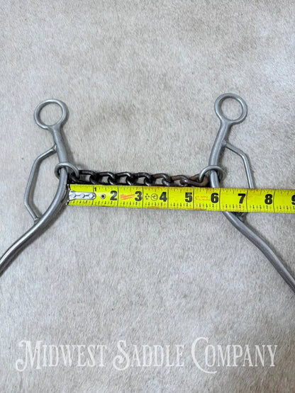 Trammell Sweet Iron Chain Mouth Sliding Gag Lift Bit 5.5” - Bit
