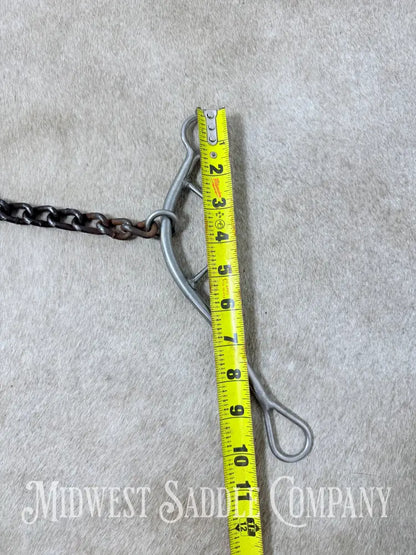 Trammell Sweet Iron Chain Mouth Sliding Gag Lift Bit 5.5” - Bit