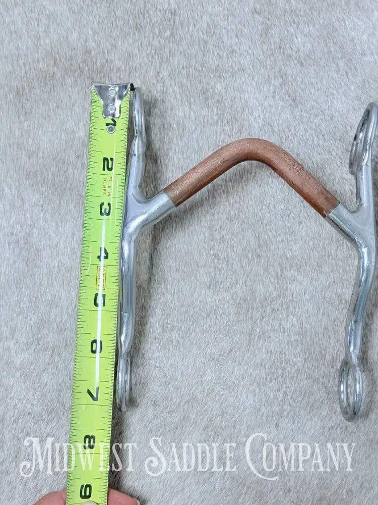 Trammell “Whoa Maker” Western High Port Bit Copper Mouth 4.75” - Bit