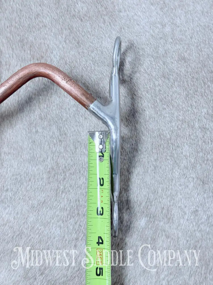 Trammell “Whoa Maker” Western High Port Bit Copper Mouth 4.75” - Bit