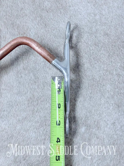 Trammell “Whoa Maker” Western High Port Bit Copper Mouth 4.75” - Bit