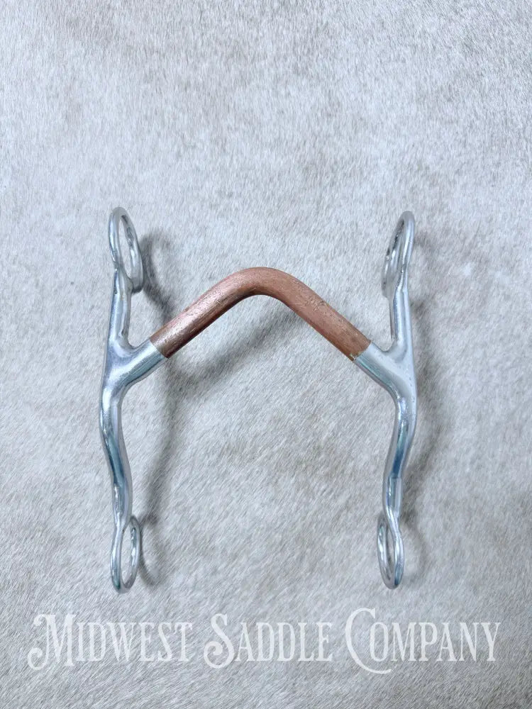 Trammell “Whoa Maker” Western High Port Bit Copper Mouth 4.75” - Bit