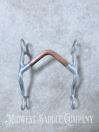 Trammell “Whoa Maker” Western High Port Bit Copper Mouth 4.75” - Bit