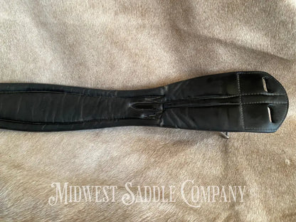 Trilogy Black Leather English Girth - 28 Inch