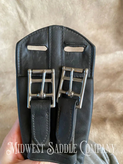 Trilogy Black Leather English Girth - 28 Inch