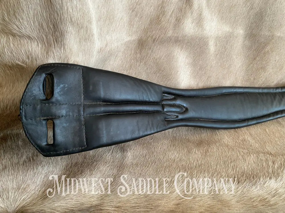 Trilogy Black Leather English Girth - 28 Inch
