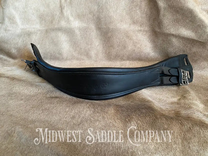 Trilogy Black Leather English Girth - 28 Inch
