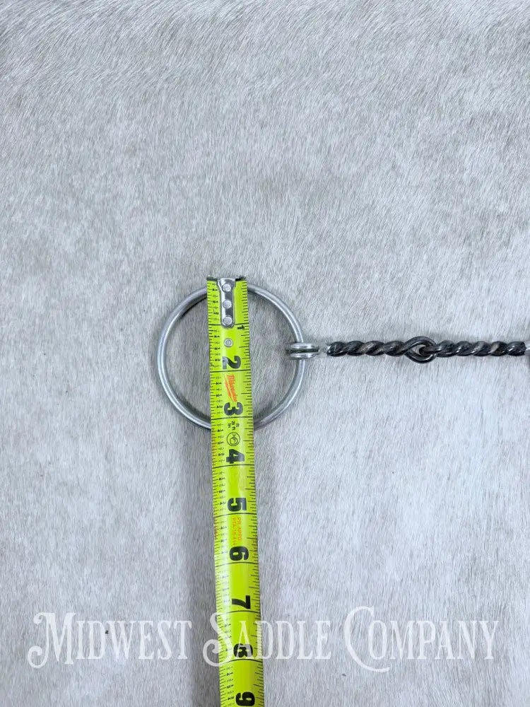 Twisted Sweet Iron Wire Ring Snaffle Bit 5” Bit