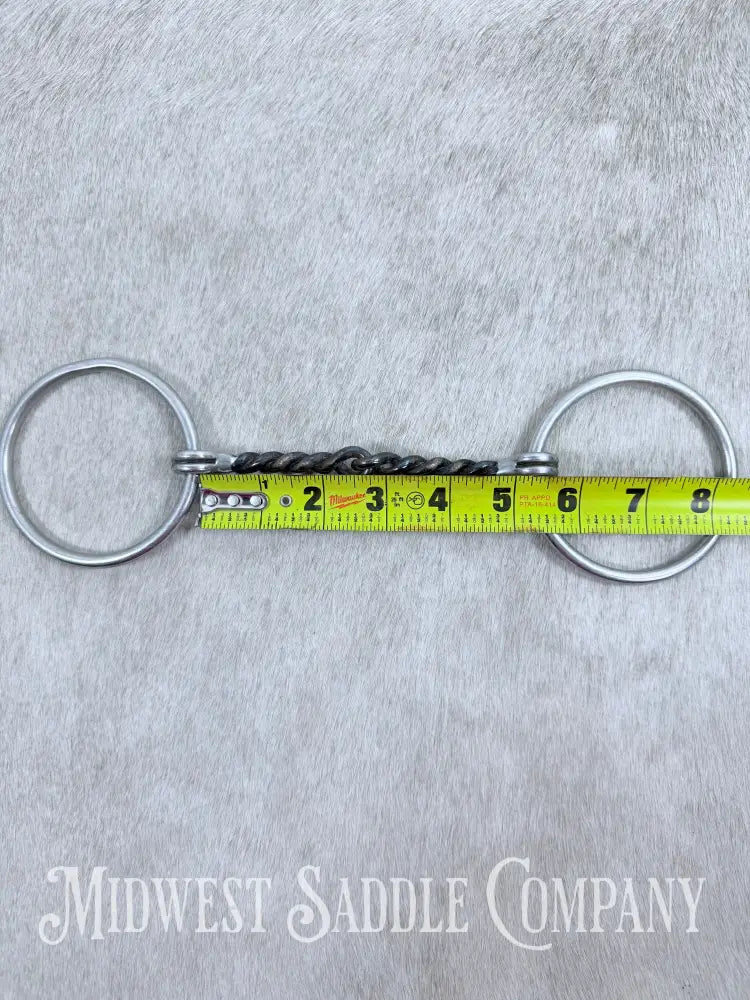 Twisted Sweet Iron Wire Ring Snaffle Bit 5” Bit