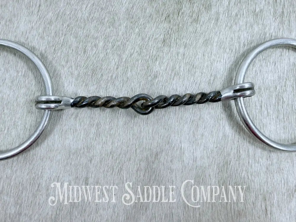 Twisted Sweet Iron Wire Ring Snaffle Bit 5” Bit