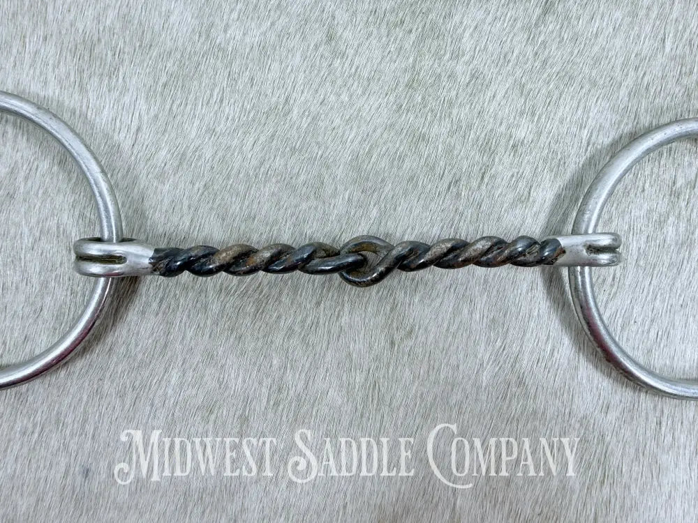 Twisted Sweet Iron Wire Ring Snaffle Bit 5” Bit