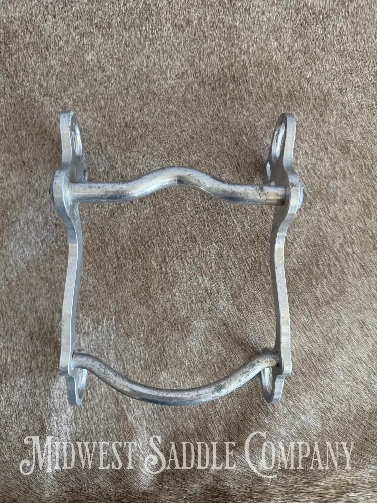 Vintage Crockett Renalde Aluminum Small Port Western Horse Curb Bit Bit
