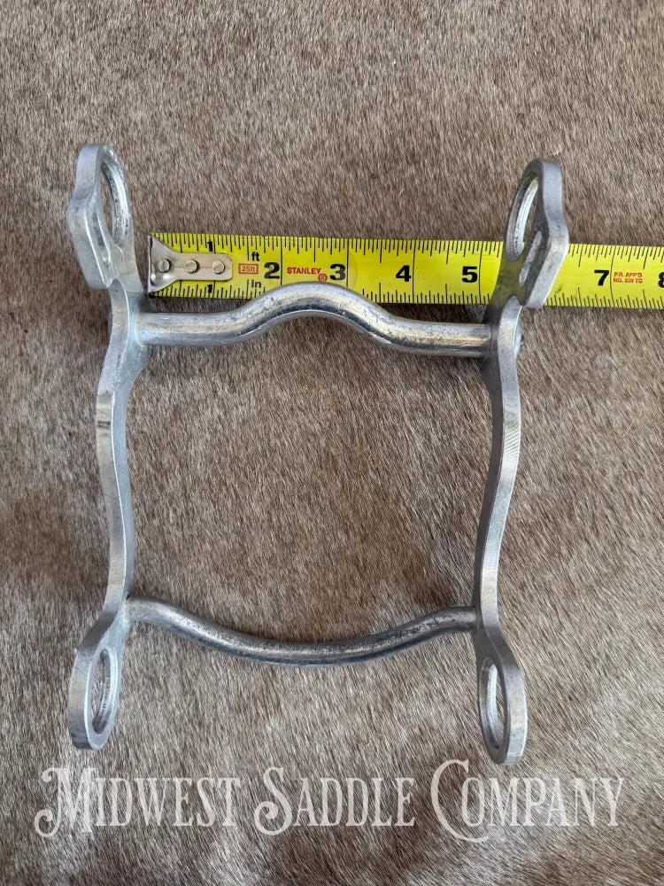 Vintage Crockett Renalde Aluminum Small Port Western Horse Curb Bit Bit