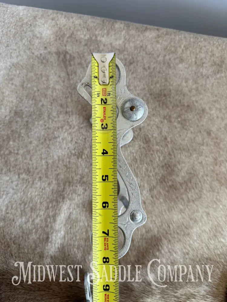 Vintage Crockett Renalde Aluminum Small Port Western Horse Curb Bit Bit